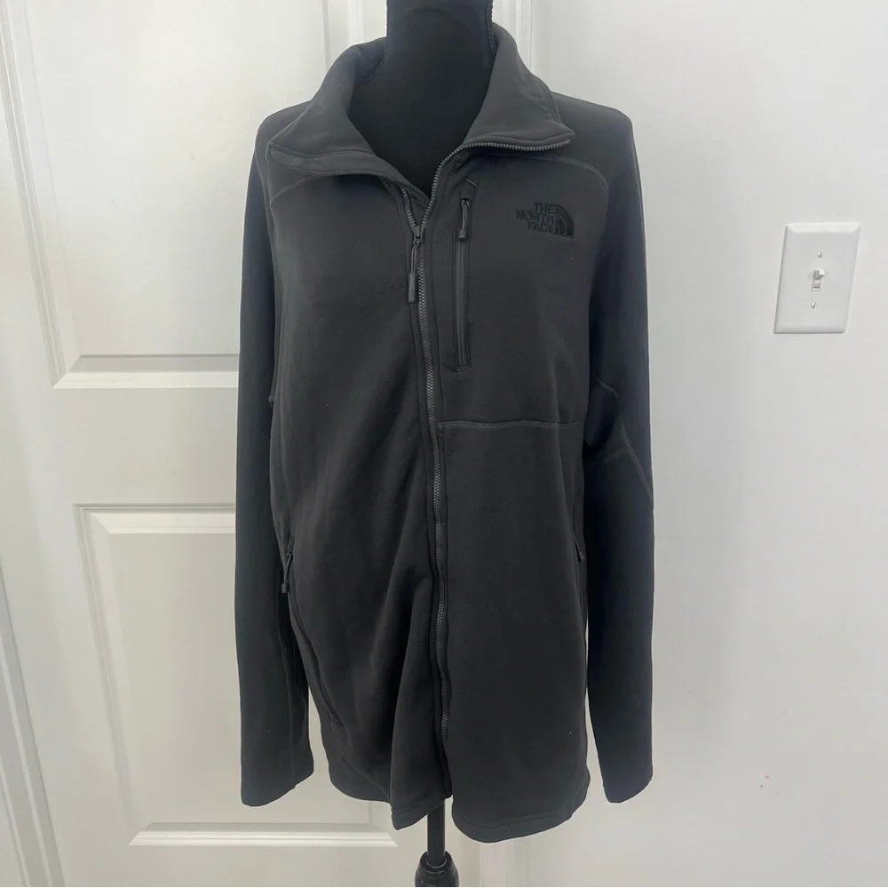 The North Face Men’s Full Zip Polartec‎ Jack Sz XL Gray Chest Pocket